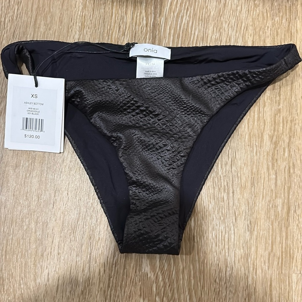 Onia Black 'Ashley' Bikini Bottoms
